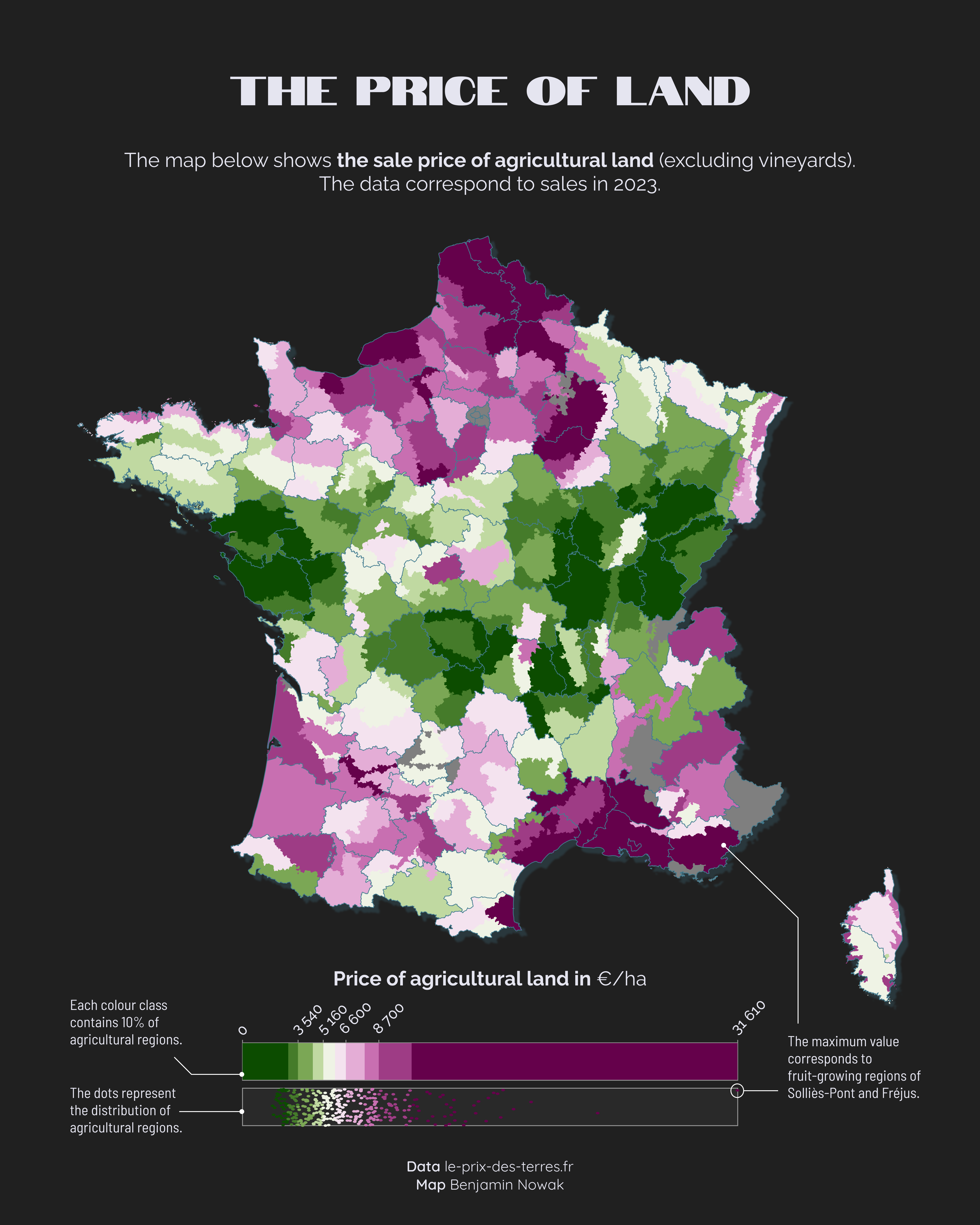 Choropleth map with quantiles